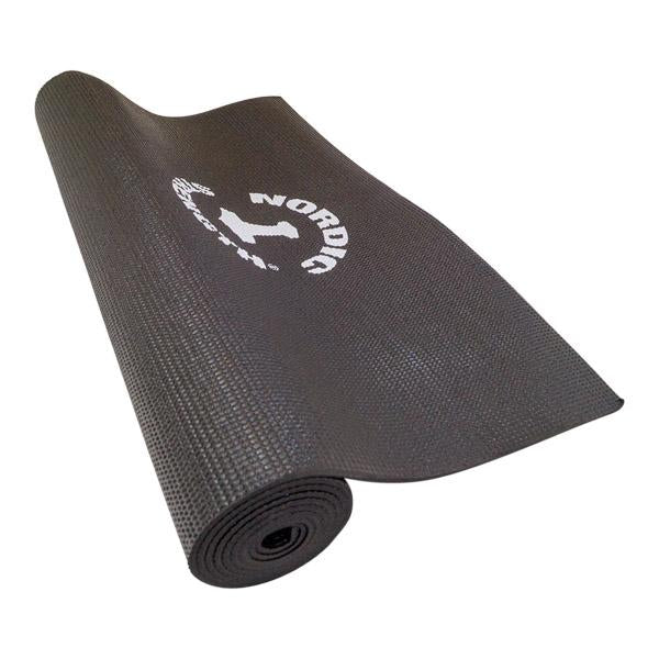 Yogamatte, schwarz, 4mm - phthalatfrei, rutschfest, isolierend