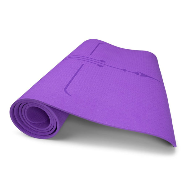 TPE Yogamatte von BLUME, lila, 6 mm - frei von Phthalaten und zu 100% recycelbar