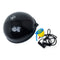 Balance-Ball mit Fitness-Tubes, schwarz