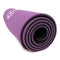 TPE Yogamatte, lila-schwarz, 10mm - schadstofffrei und zu 100% recycelbar, inkl. Tragegurt