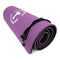 TPE Yogamatte, lila-schwarz, 10mm - schadstofffrei und zu 100% recycelbar, inkl. Tragegurt
