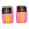 Kniebandage mit Klettverschluss, pink-gelb, je 2 m (Paar)