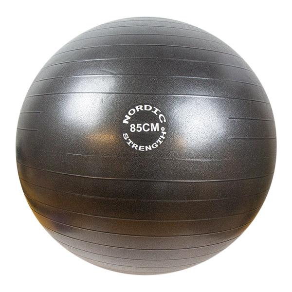 Hochwertiger Gymnastikball von Nordic Strength, 85 cm, schwarz