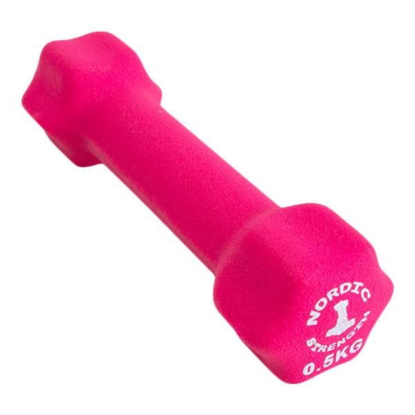 Gymnastikhantel von Nordic Strength, 0,5 kg (pink)