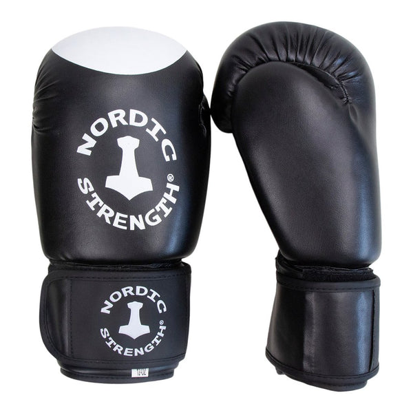 Boxhandschuhe von Nordic Strength, schwarz-weiß